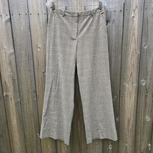 The Limited Stretch Plaid Dress Pants Size 8 Brown